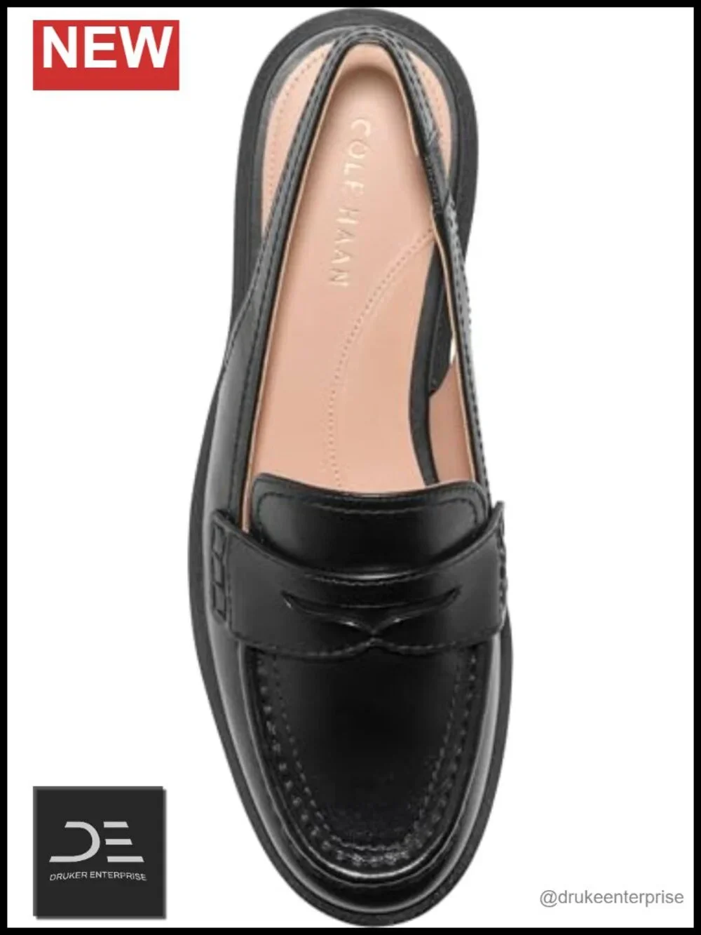 Leather Penny Sling Loafers Business Casual Comfort